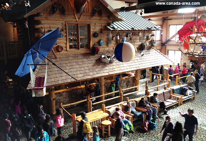 Главный холл Great Wolf Lodge